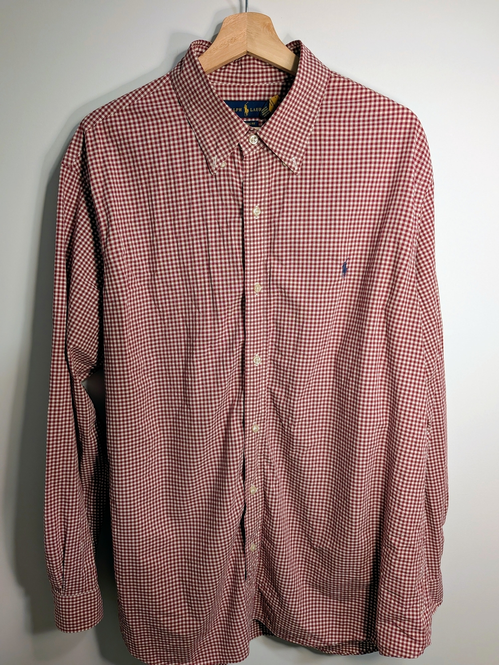 Ralph Lauren Red Gingham Button-Down Shirt